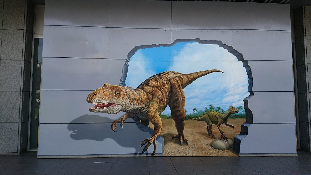 福井駅前の恐竜を見に行ってみた